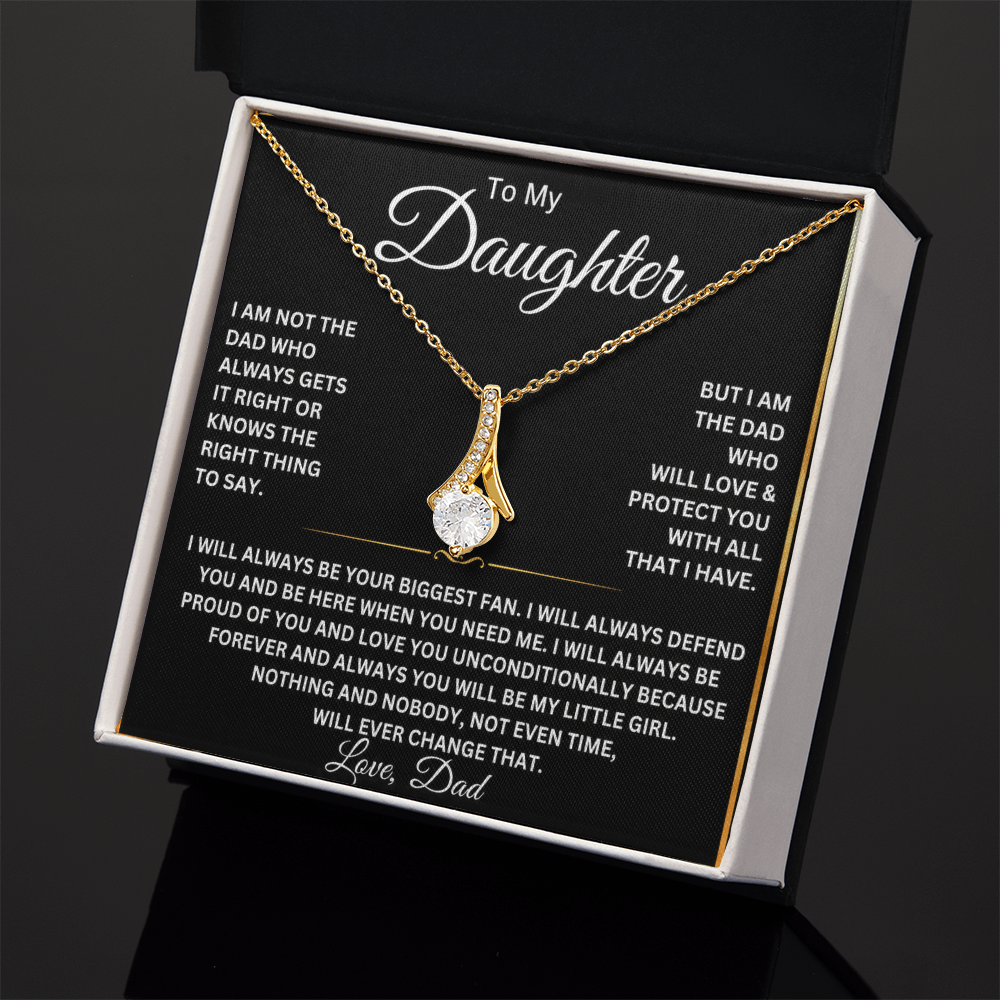 To My Beautiful Daughter Necklace – Gift From Dad