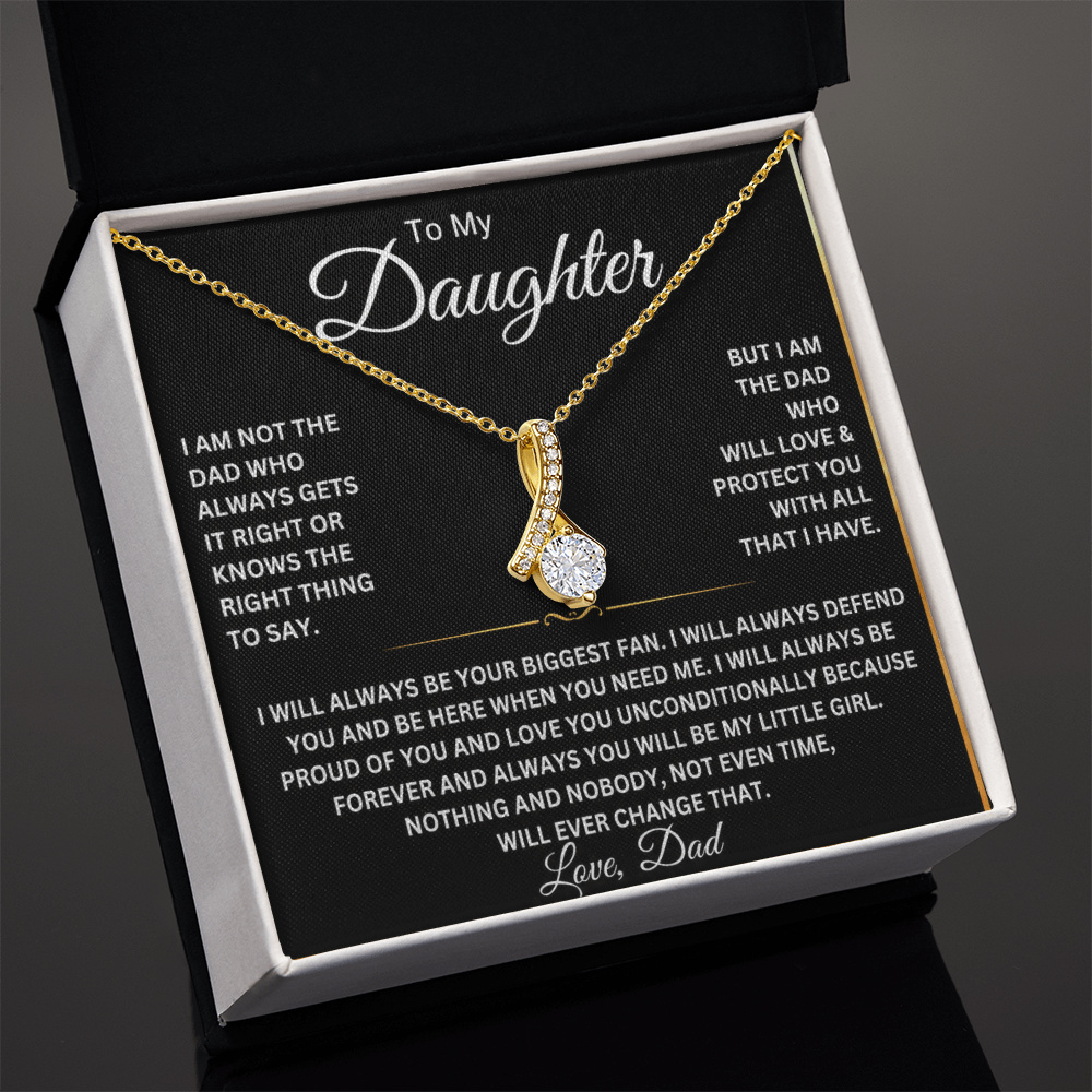 To My Beautiful Daughter Necklace – Gift From Dad