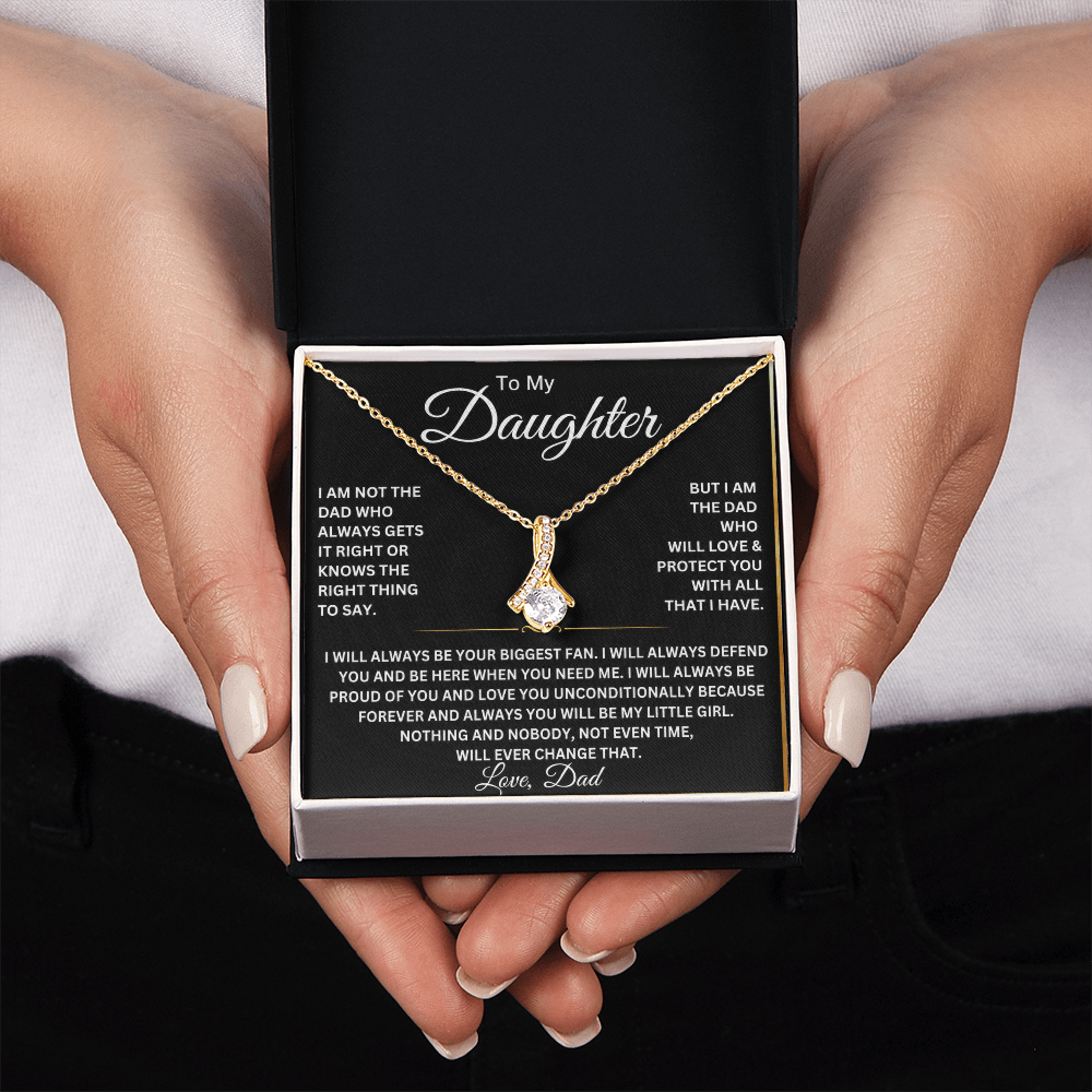 To My Beautiful Daughter Necklace – Gift From Dad