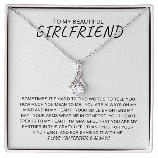 Necklace For Girlfriend, Girlfriend Christmas Gifts, Valentines Day Gift, Girlfriend Birthday Gifts, Girlfriend Jewelry