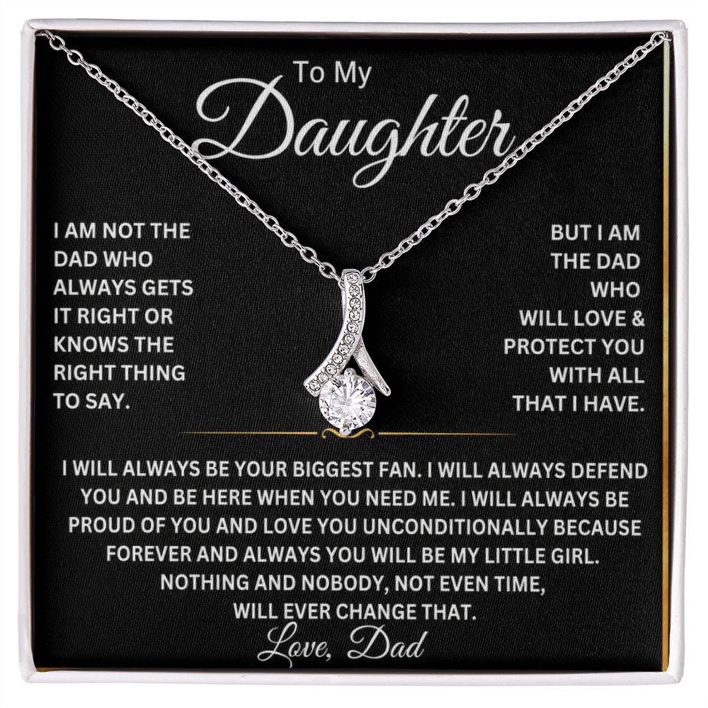 To My Beautiful Daughter Necklace – Gift From Dad