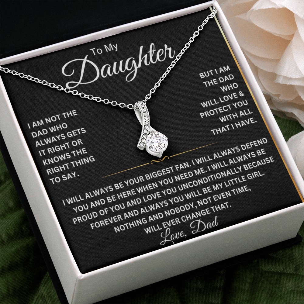 To My Beautiful Daughter Necklace – Gift From Dad