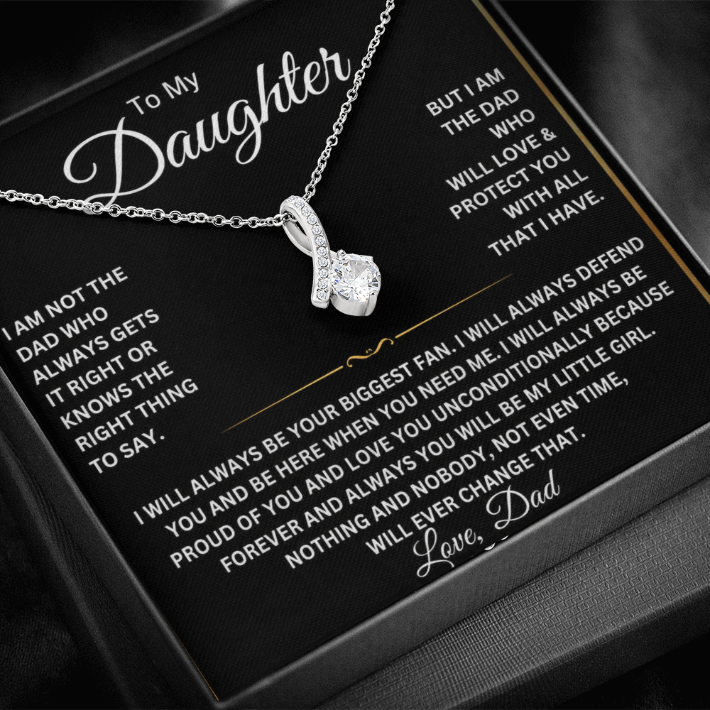 To My Beautiful Daughter Necklace – Gift From Dad