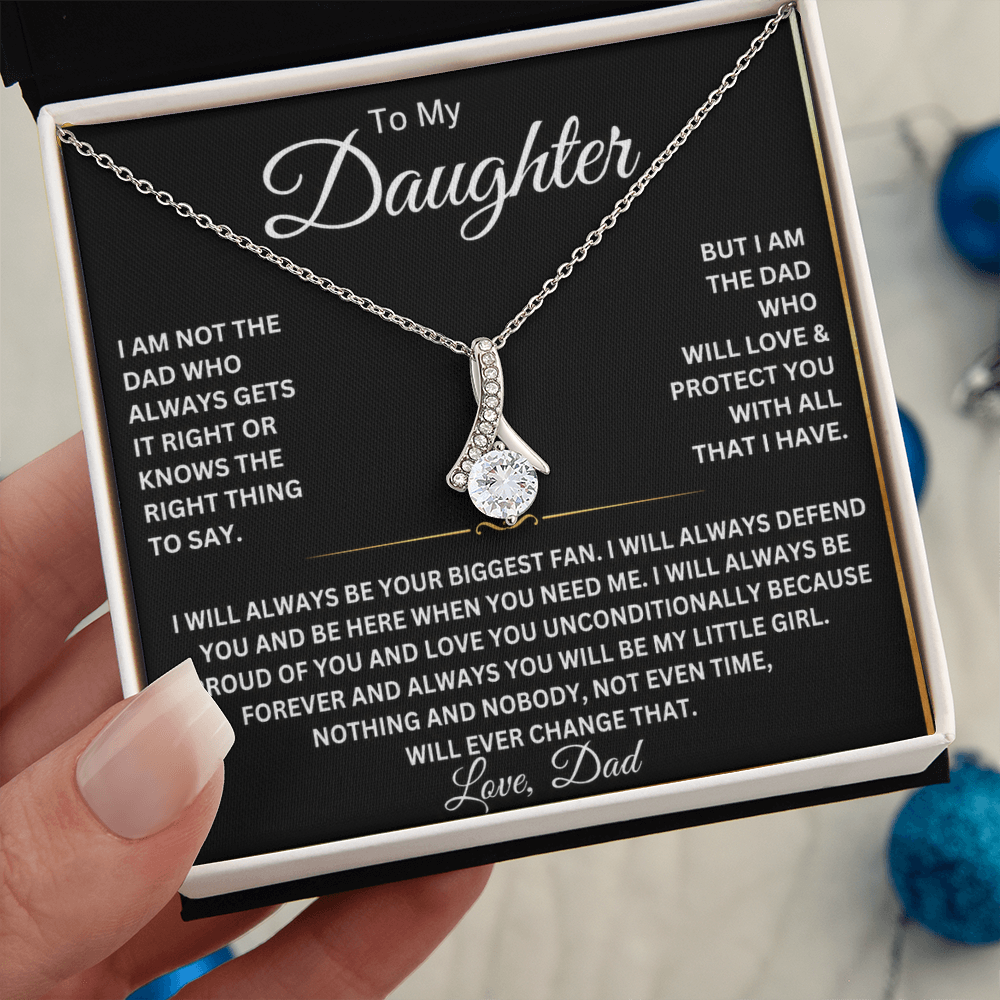 To My Beautiful Daughter Necklace – Gift From Dad