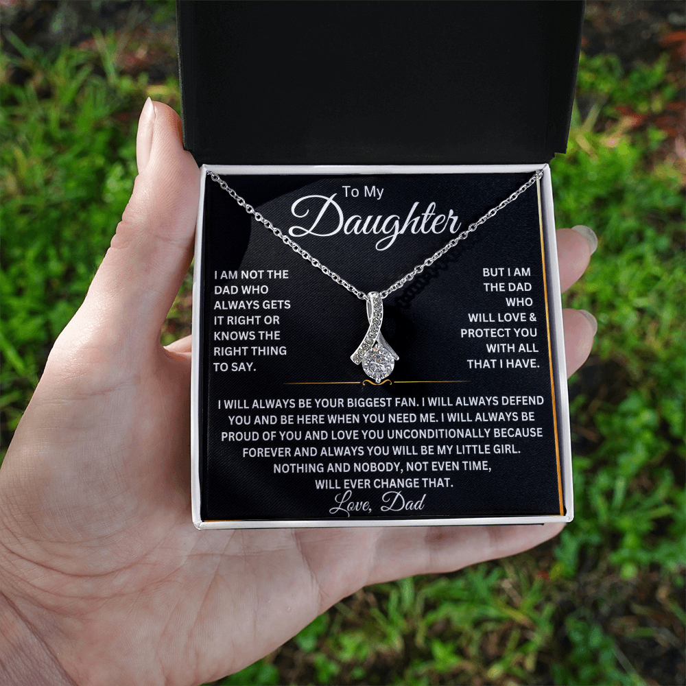 To My Beautiful Daughter Necklace – Gift From Dad