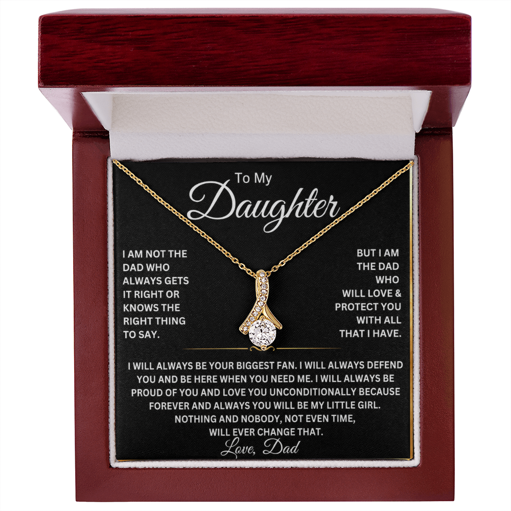 To My Beautiful Daughter Necklace – Gift From Dad