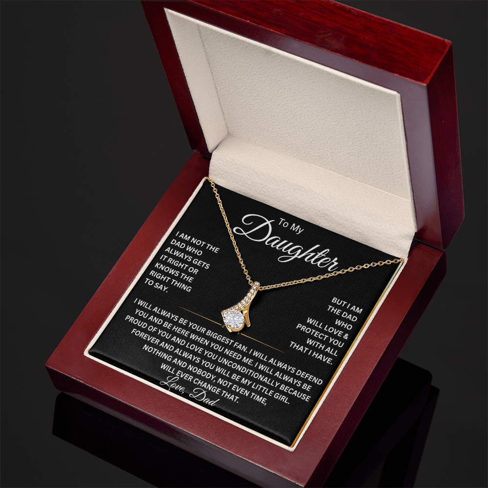 To My Beautiful Daughter Necklace – Gift From Dad