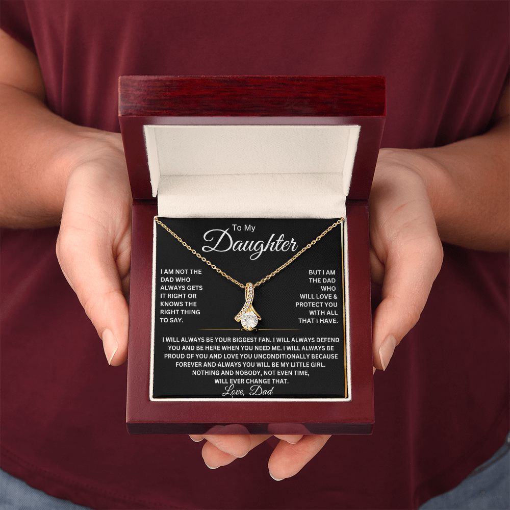 To My Beautiful Daughter Necklace – Gift From Dad