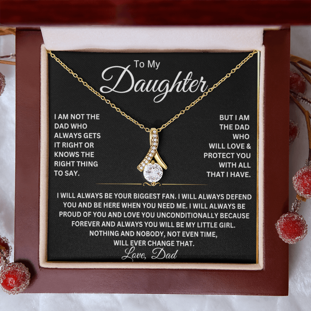 To My Beautiful Daughter Necklace – Gift From Dad