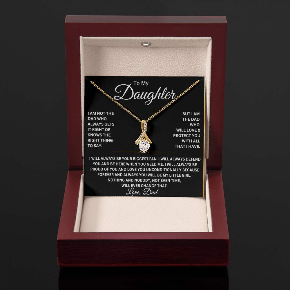 To My Beautiful Daughter Necklace – Gift From Dad
