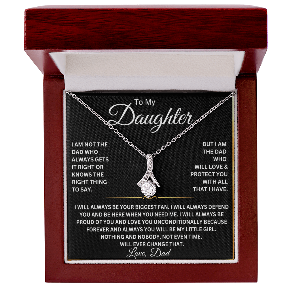 To My Beautiful Daughter Necklace – Gift From Dad