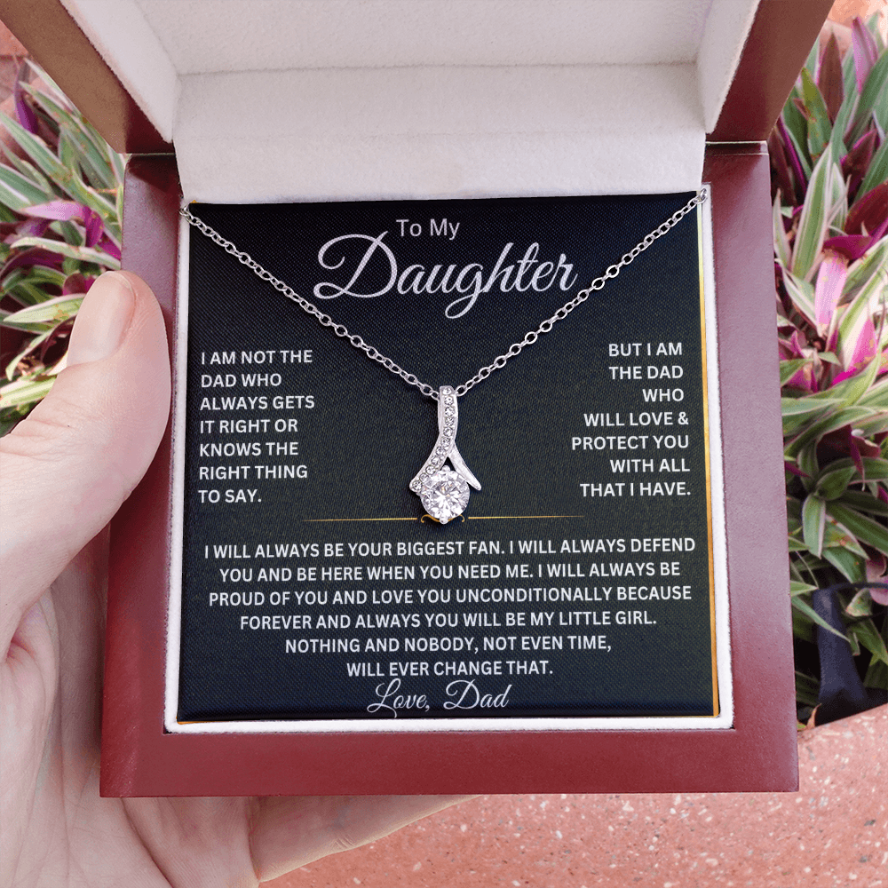 To My Beautiful Daughter Necklace – Gift From Dad