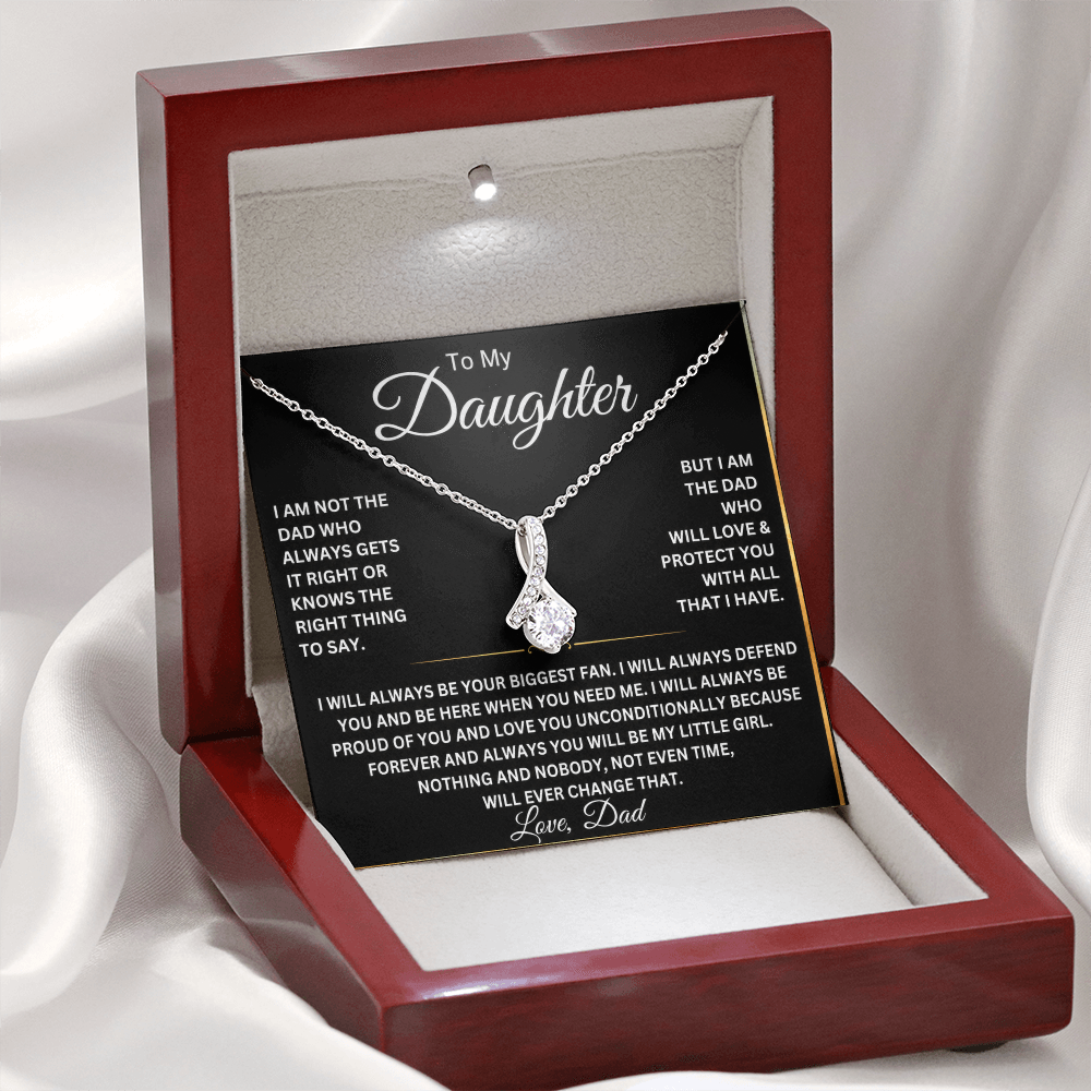 To My Beautiful Daughter Necklace – Gift From Dad