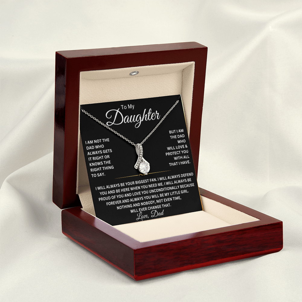 To My Beautiful Daughter Necklace – Gift From Dad