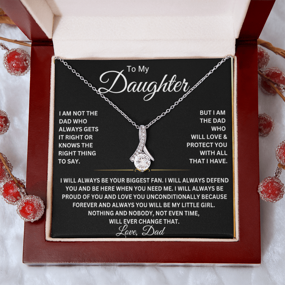 To My Beautiful Daughter Necklace – Gift From Dad
