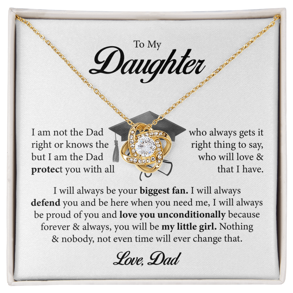 🎓 To My Daughter – A Father’s Unconditional Love Graduation Necklace