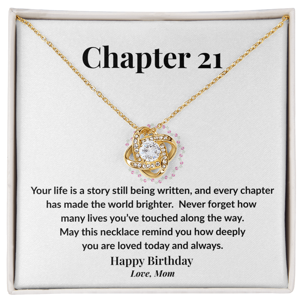 Happy 21st Birthday Necklace from Mom
