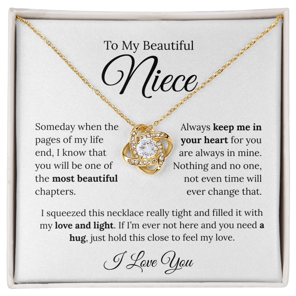 To My Beautiful Niece | Love Knot Necklace