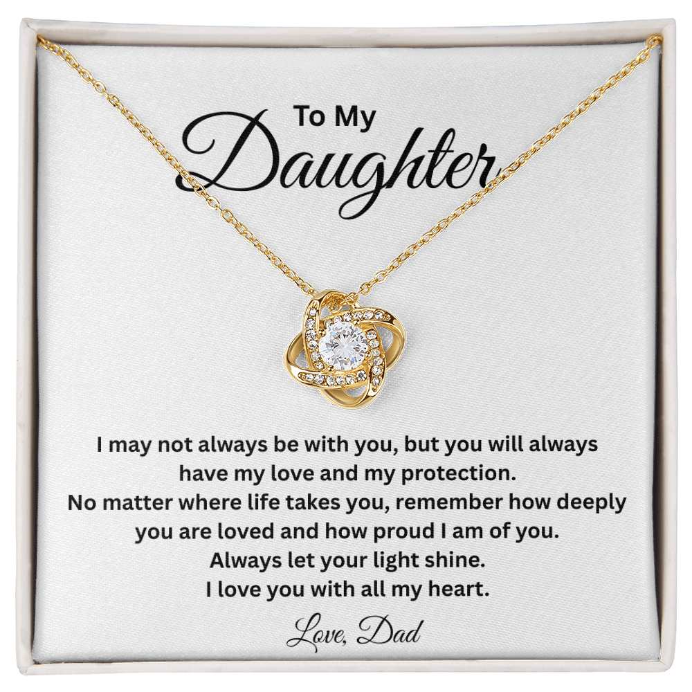 To My Daughter – Love Knot Necklace from Dad