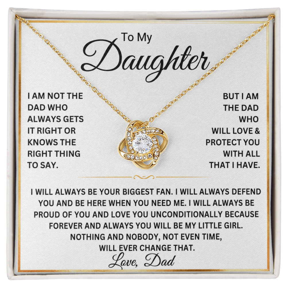 To My Daughter Necklace – Gift From Dad