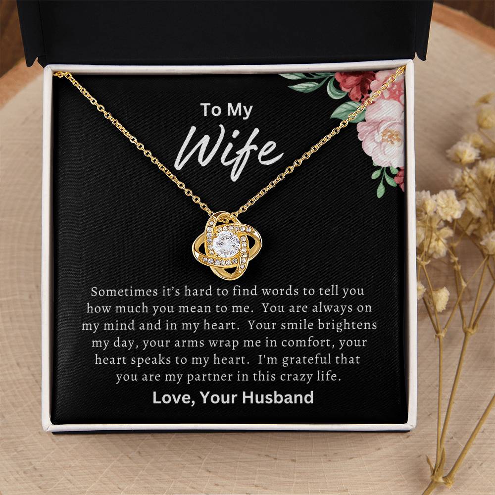 To My Wife Necklace, Mother's Day Gift for Wife, Wife Birthday Gift, Anniversary Gift, Valentine's Day Gift