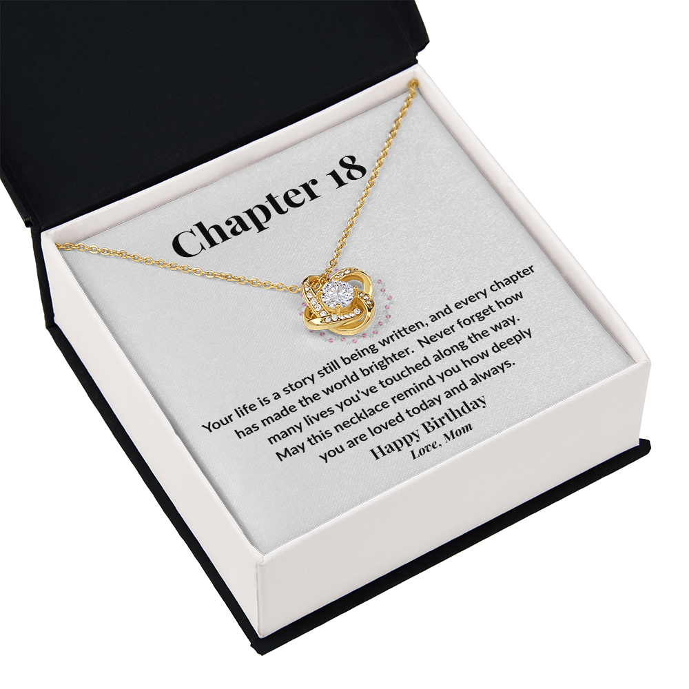 Happy 18th Birthday Necklace from Mom