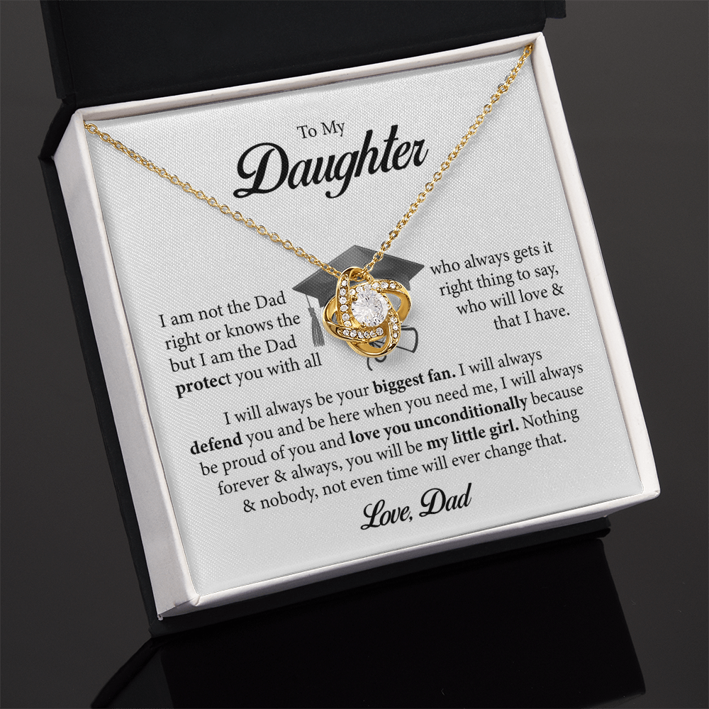 🎓 To My Daughter – A Father’s Unconditional Love Graduation Necklace