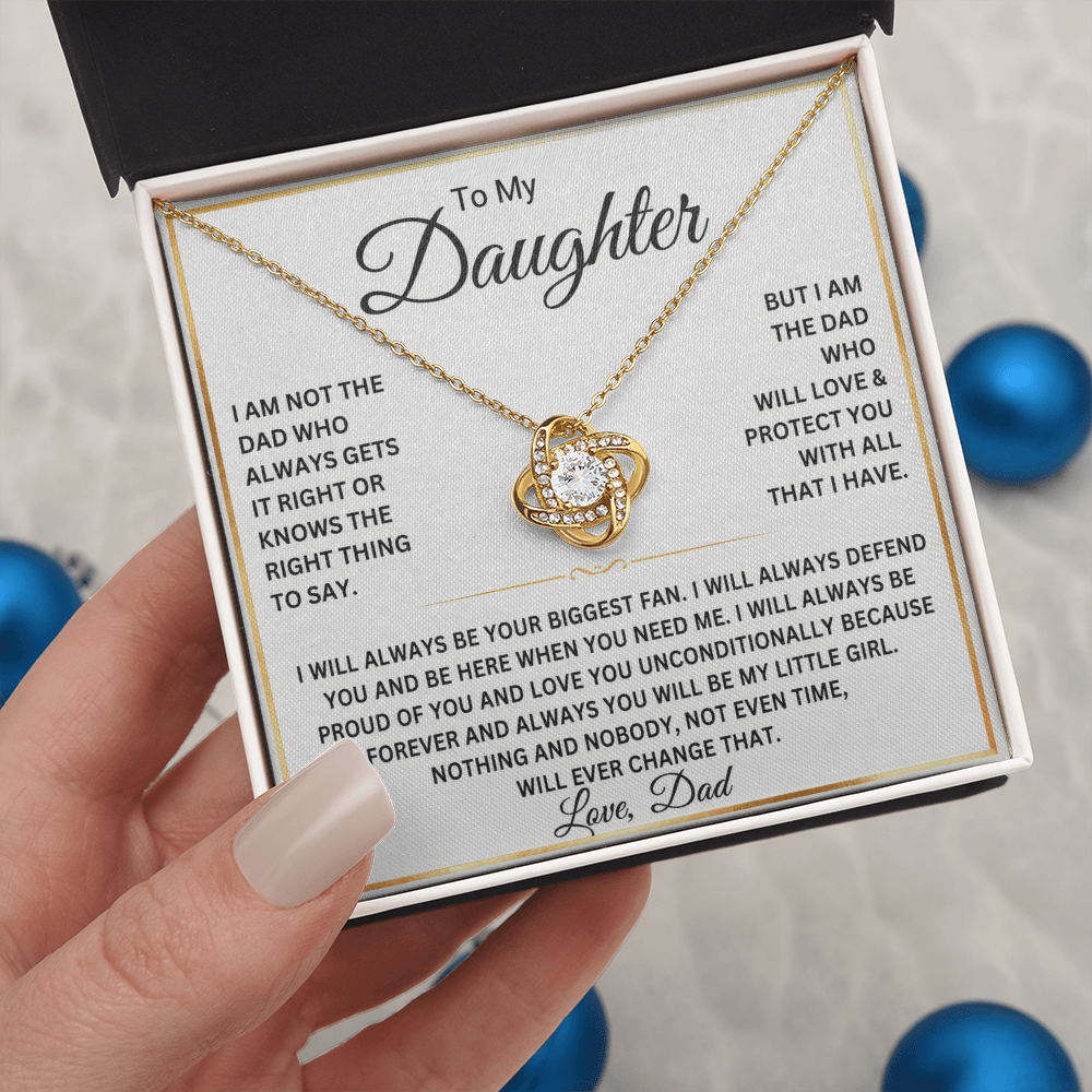 To My Daughter Necklace – Gift From Dad