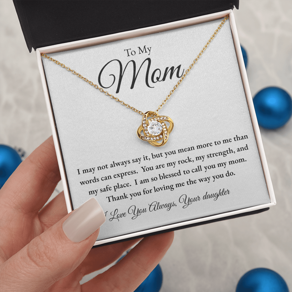 To My Mom | I Love You Always Necklace – From Daughter