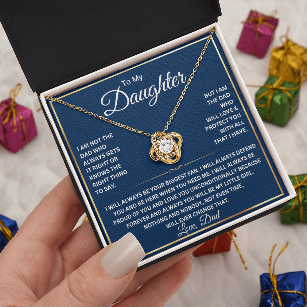 To My Beautiful Daughter Necklace Gift From Dad