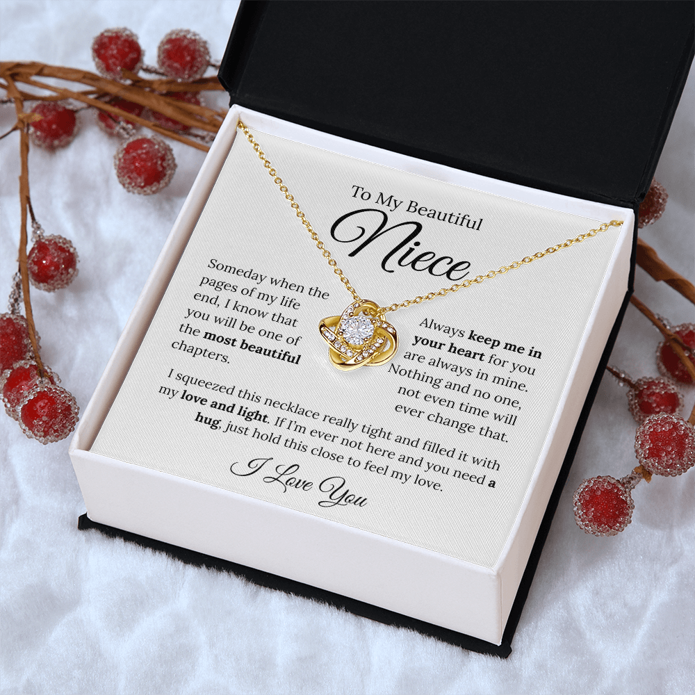 To My Beautiful Niece | Love Knot Necklace