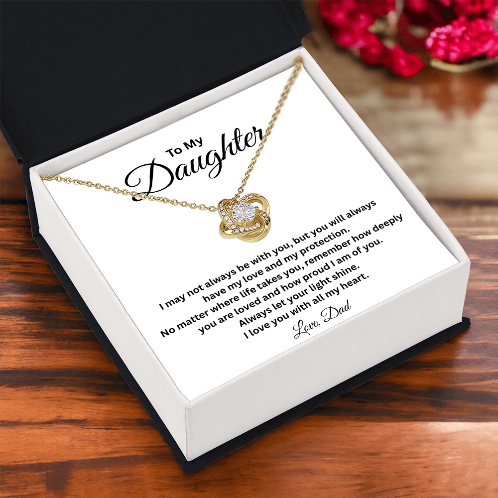 To My Daughter – Love Knot Necklace from Dad