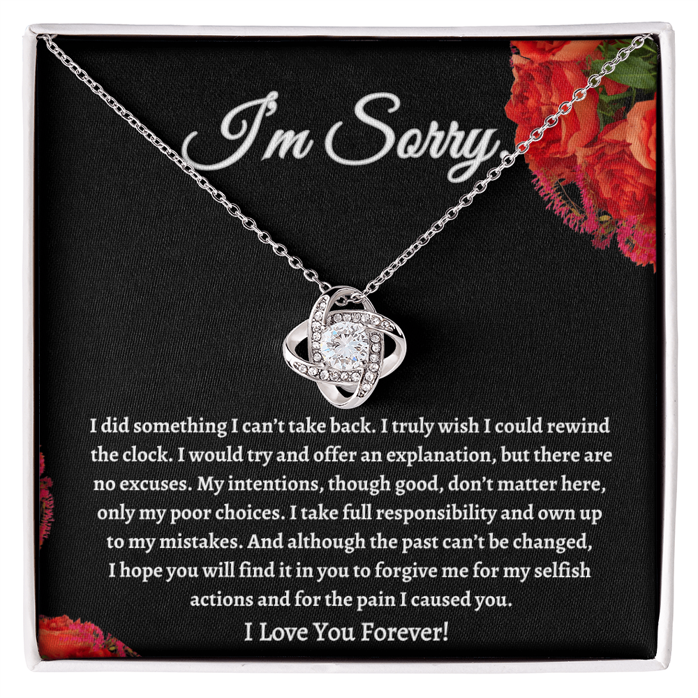 I'm Sorry | Love Knot Necklace