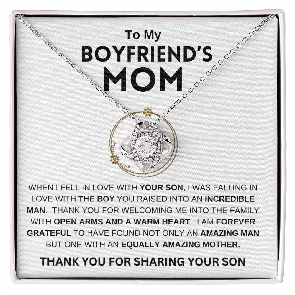 To My Boyfriend's Mom | Love Knot Necklace | Mother's Day Gift