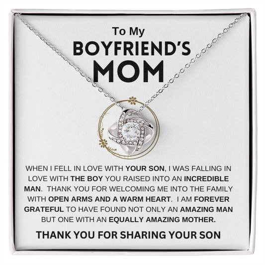 To My Boyfriend's Mom | Love Knot Necklace | Mother's Day Gift