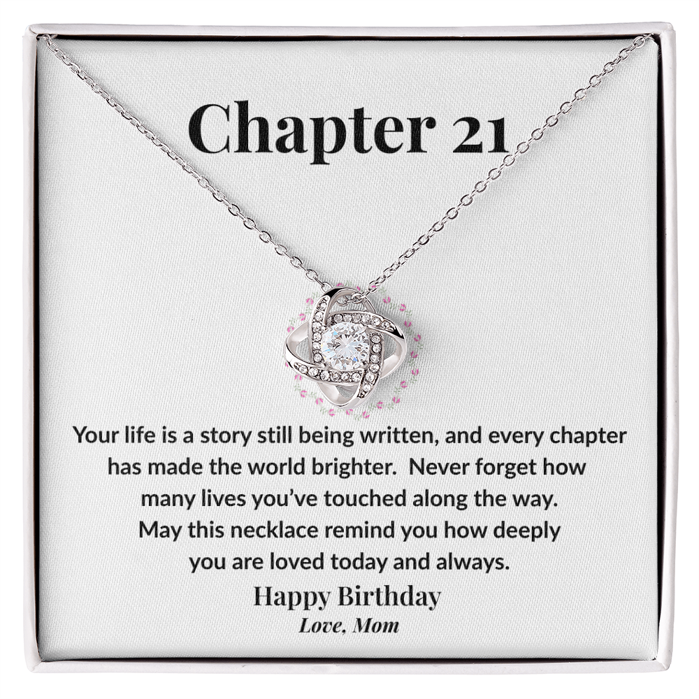 Happy 21st Birthday Necklace from Mom