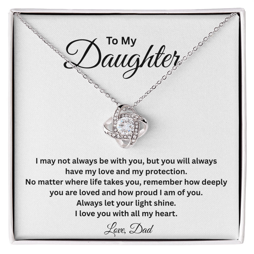 To My Daughter – Love Knot Necklace from Dad
