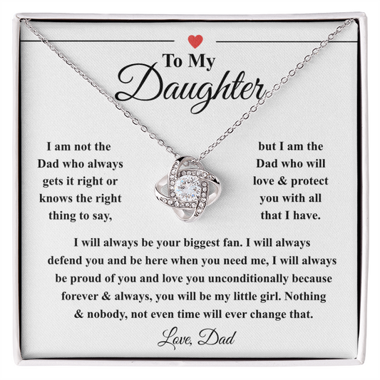 To My Daughter: The Unbreakable Bond Necklace