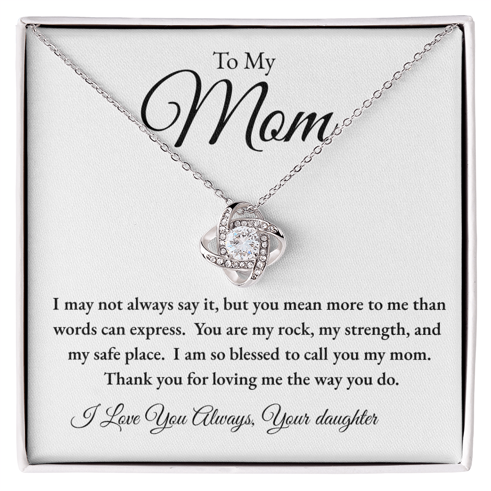 To My Mom | I Love You Always Necklace – From Daughter