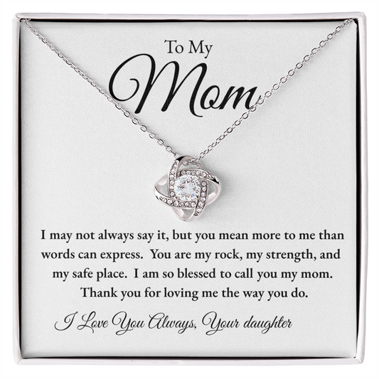 To My Mom | I Love You Always Necklace – From Daughter