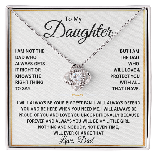 To My Daughter Necklace – Gift From Dad