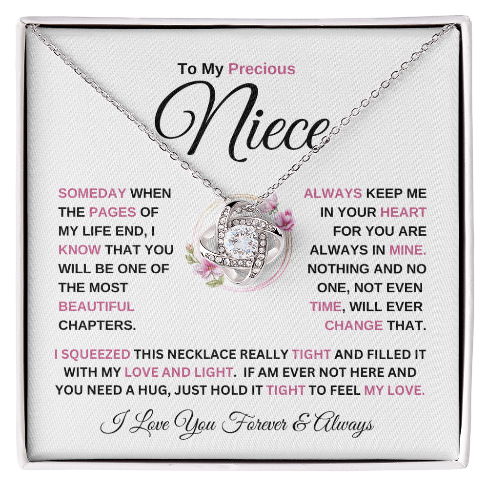 To My Niece - Love Knot Necklace