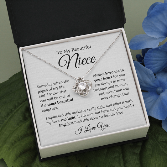 To My Beautiful Niece | Love Knot Necklace
