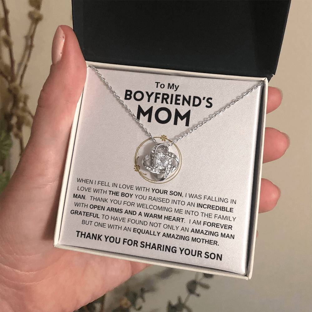To My Boyfriend's Mom | Love Knot Necklace | Mother's Day Gift