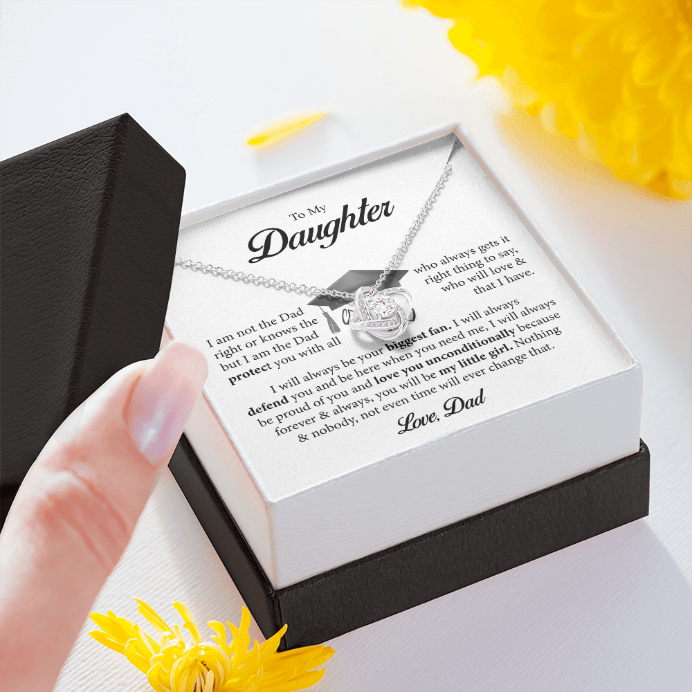 🎓 To My Daughter – A Father’s Unconditional Love Graduation Necklace