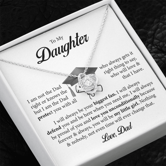 🎓 To My Daughter – A Father’s Unconditional Love Graduation Necklace
