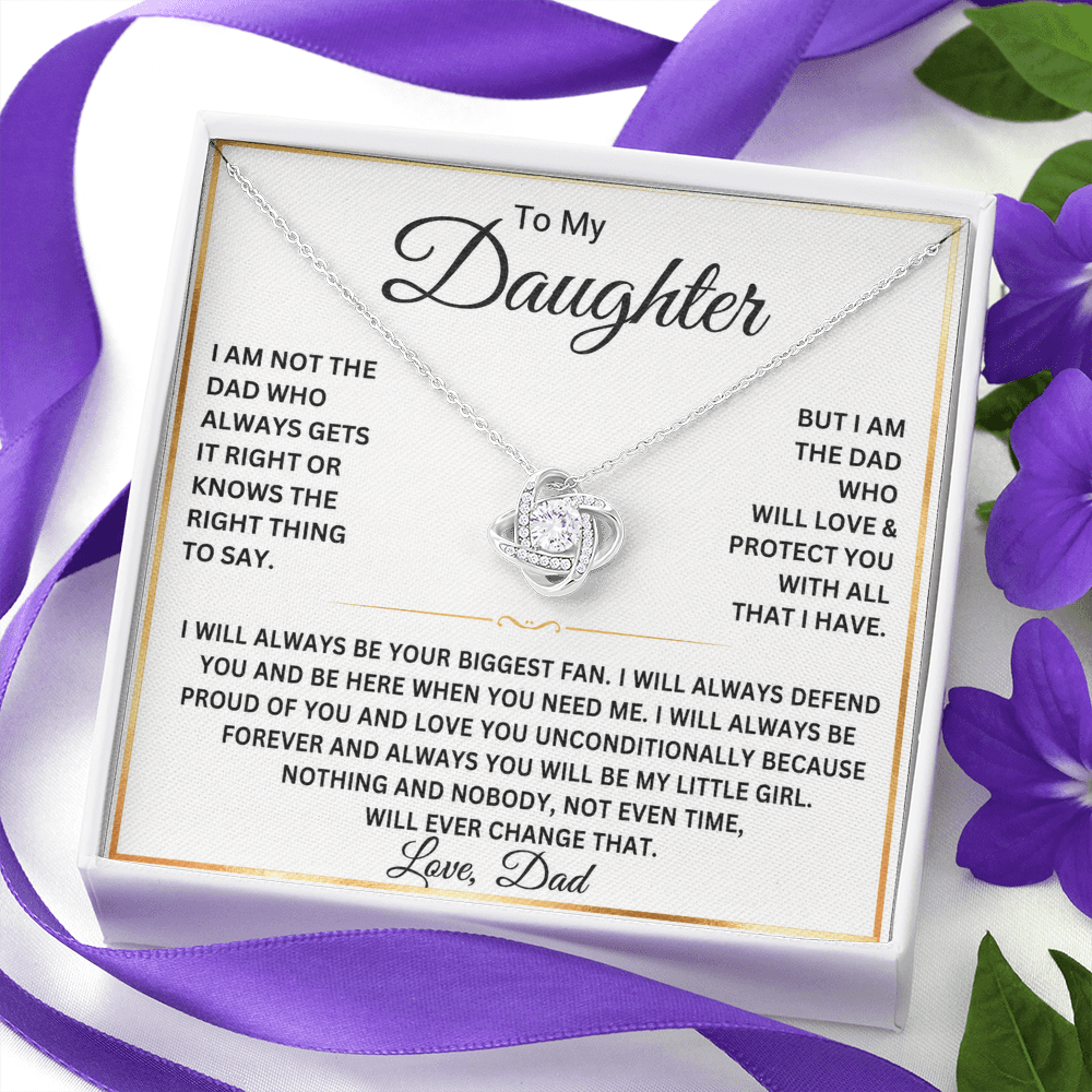 To My Daughter Necklace – Gift From Dad