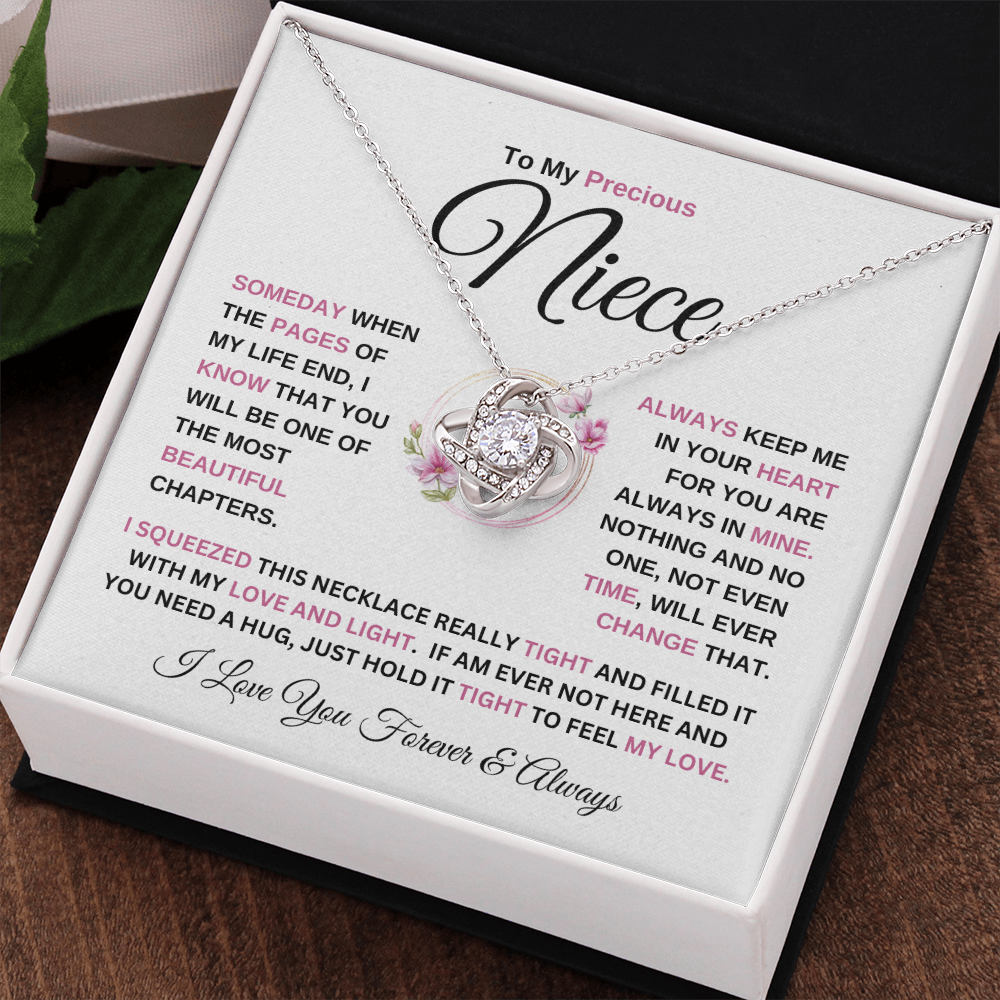 To My Niece - Love Knot Necklace