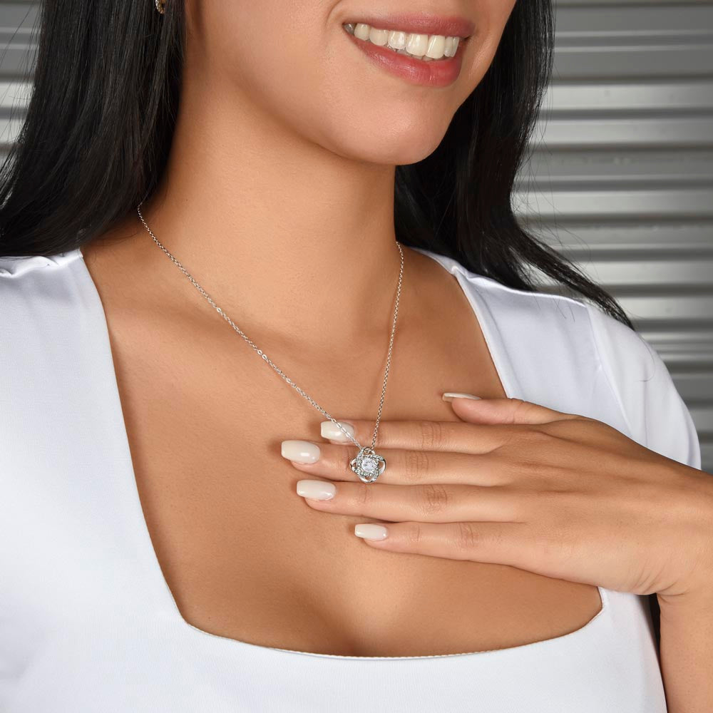 To My Wife – My Heart, My Always | Anniversary Love Knot Necklace