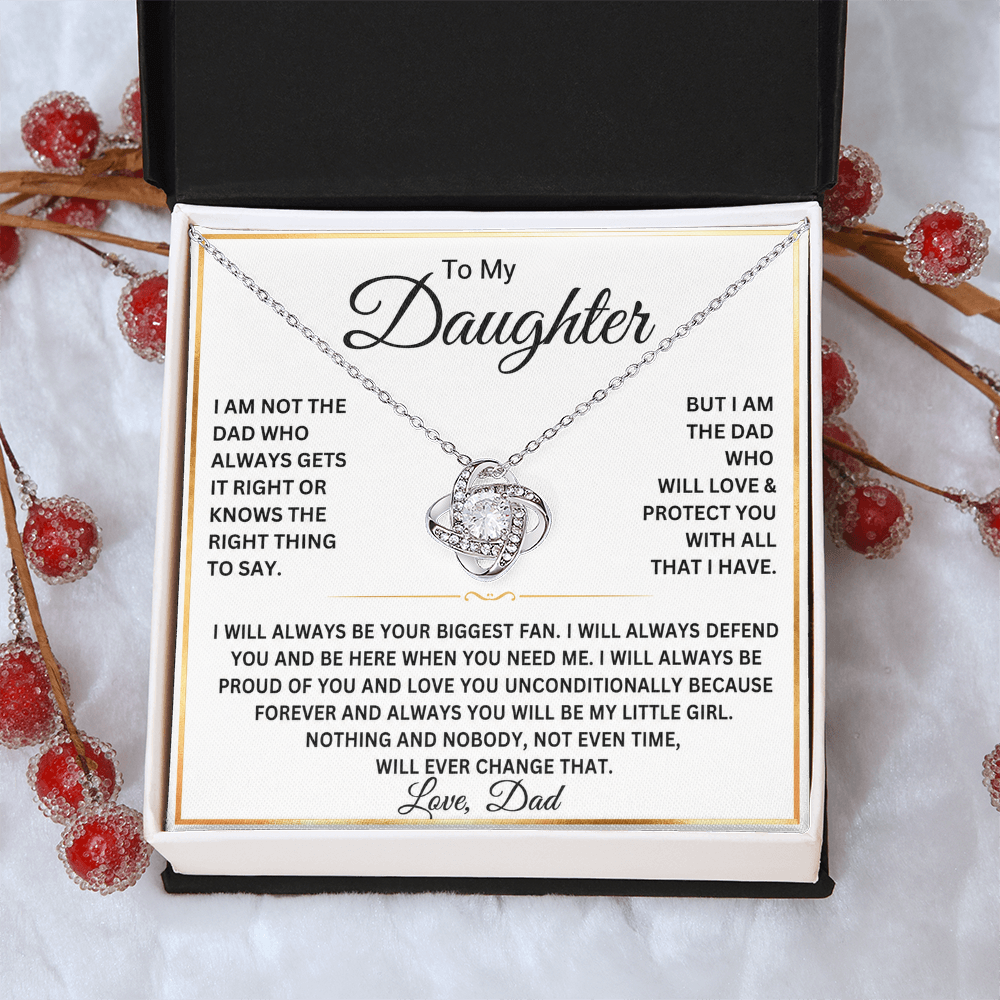 To My Daughter Necklace – Gift From Dad